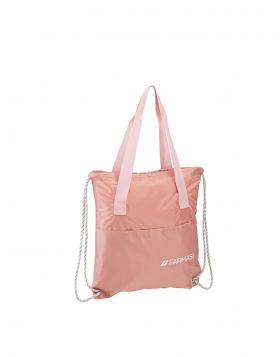 pink drawstring backpack 